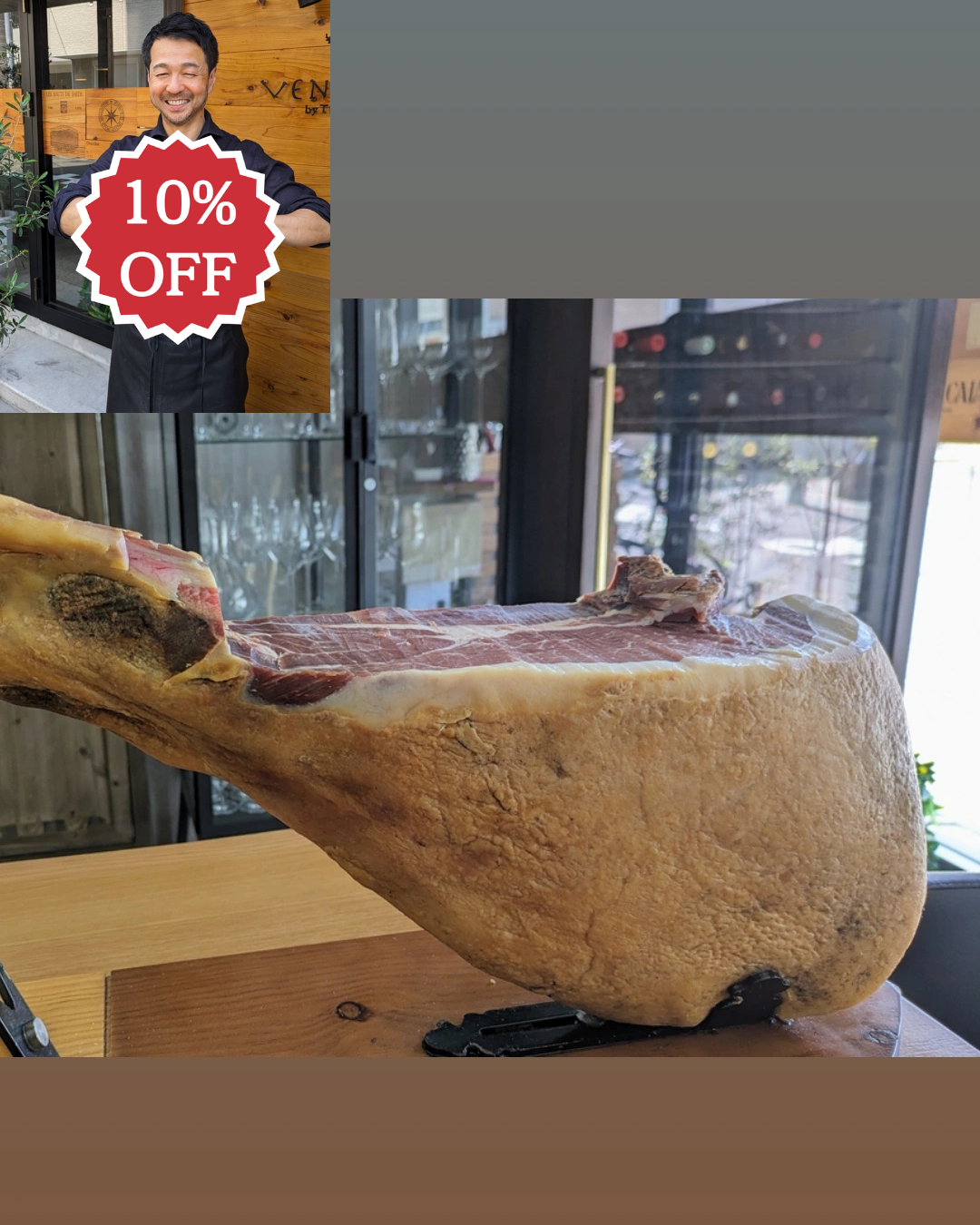 ありがとうSALE🙏<BR>発酵熟成生ハム<BR>ハモン・セラーノタイプ・原木もも一本<BR>北海道産放牧豚使用<BR>✨予約販売！卸もします！<BR>140000円が↓
